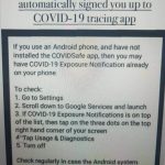 Android users BEWARE, google automatically signed you up to COVID-19 tracing app