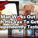 MAN WALKS OUT OF PHARMACIES WITH VAX VIALS, OVERNIGHTS THEM TO DIAGNOSTICS LABS.. RESULTS SOON!
