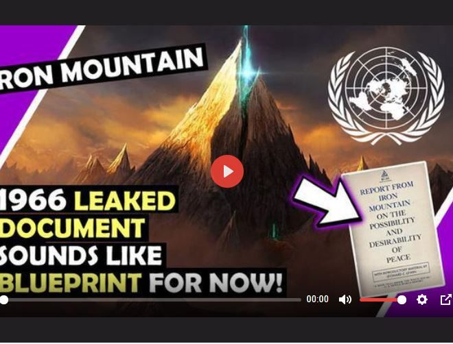 IRON MOUNTAIN 1966 REPORT LEAKED EVERYTHING HAPPENING NOW #UN / HUGO TALKS