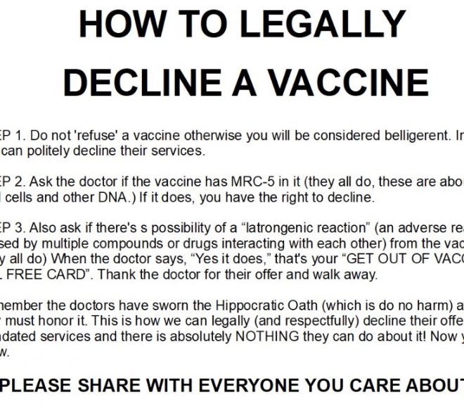 Vaccine Safety Clause…