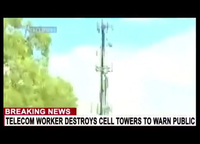 TELECOM WORKERS DESTROY CELL TOWERS TO WARN THE PUBLIC OF THE DANGERS OF 5G!