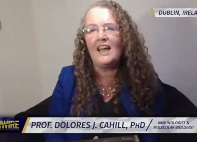 PROFESSOR DOLORES J. CAHILL WITH DEL BIGTREE