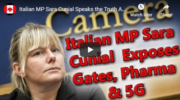 Italian MP Sara Cunial Speaks the Truth About Covid-19 A MUST WATCH