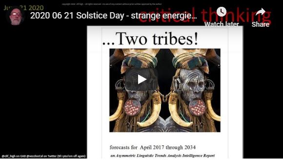 2020 06 21 Solstice Day – strange energies from space