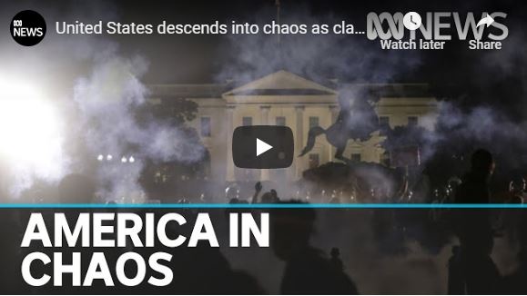 United States descends into chaos as clashes between protesters and police escalate | ABC News