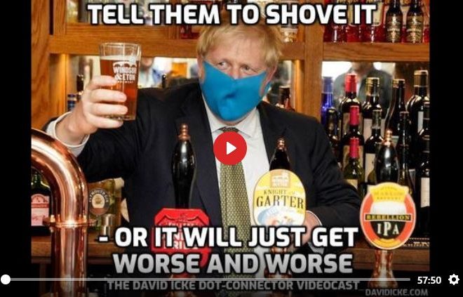 TELL THEM TO SHOVE IT – OR IT WILL JUST GET WORSE AND WORSE – DAVID ICKE DOT-CONNECTOR VIDEOCAST