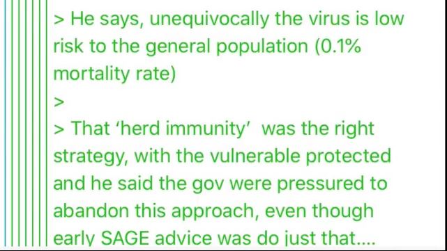 A professor from a top university too scared to discuss herd immunity. We will reveal the evidence and I’m sure he will, if vaccinations are forced upon us.