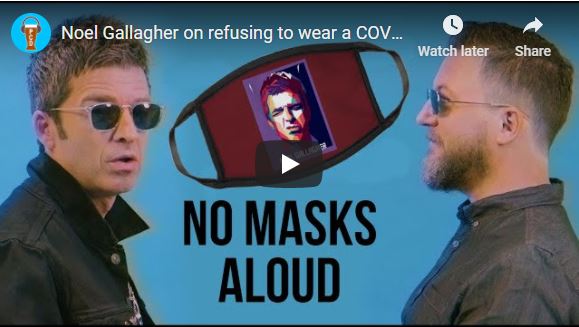 Noel Gallagher on refusing to wear a COVID mask – from the Matt Morgan Podcast