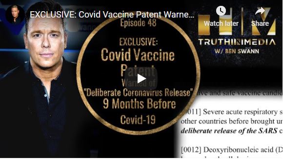 EXCLUSIVE: Covid Vaccine Patent Warned of “Deliberate Coronavirus Release” 9 Month’s Before COVID-19