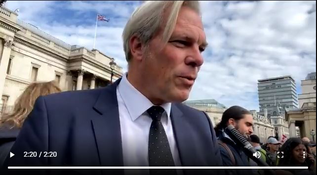 German Doctor Heiko Schöning Interview and subsequent arrest Trafalgar Square 26th September 2020