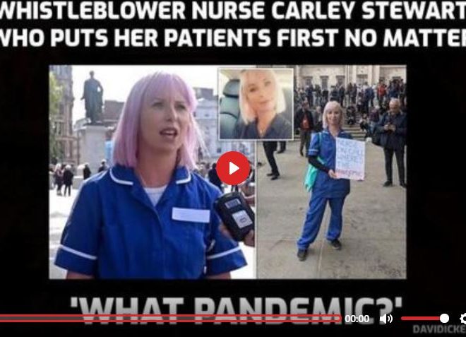 Care home nurse Carley Stewart talks with David Icke about her experience of a fake ‘pandemic’