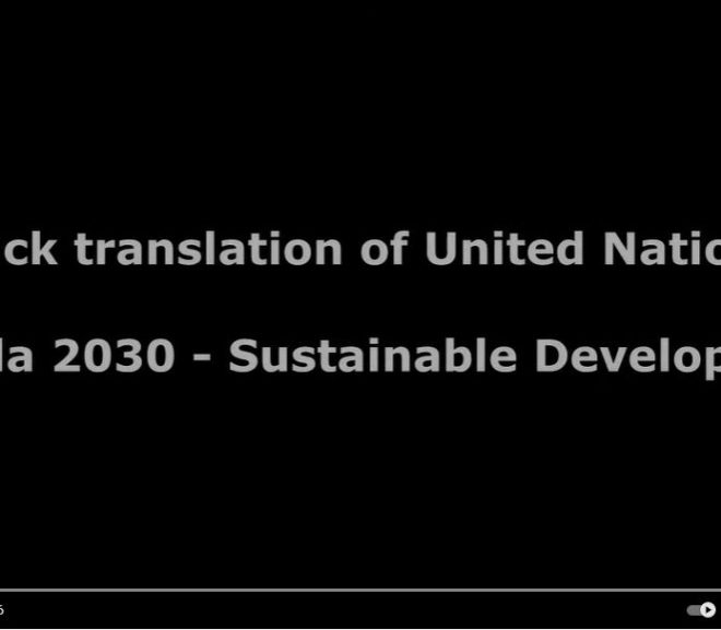 Agenda 2030 translation – New World Order disguised as Sustainable Development