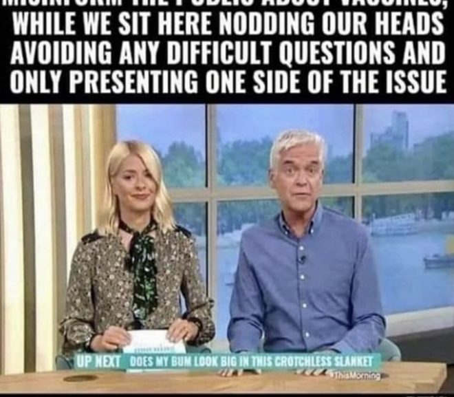 Meanwhile in the UK on Breakfast TV…