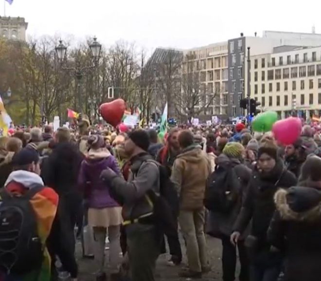 Live: Anti-government protest in Berlin, Germany