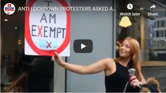 ANTI LOCKDOWN PROTESTERS ASKED ABOUT THEIR VIEWS