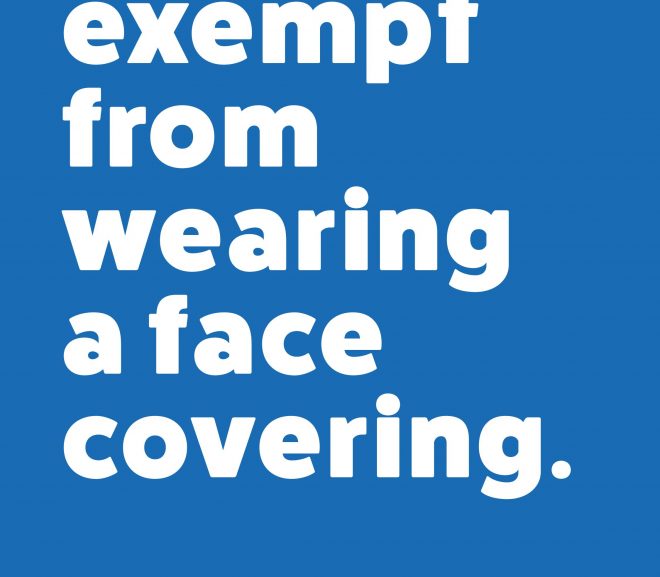 FACE COVERING EXEMPTION CARDS ARE FREELY AVAILABLE FROM THE GOVERNMENT WEBSITE