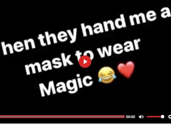 WHEN THEY HAND ME A MASK TO WEAR…