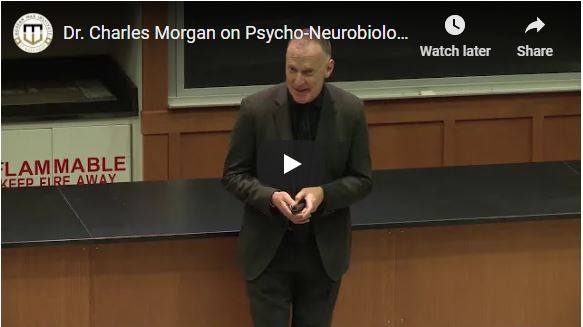 Before you consider taking any vaccine that alters your DNA watch this. – Dr. Charles Morgan on Psycho-Neurobiology and War.