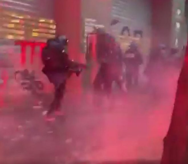 French cops enforcing the lockdowns are getting their ass kicked.