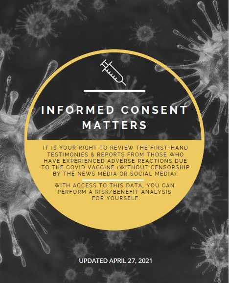 INFORMED CONSENT MATTERS. With this data, you can carry out a risk/benefit assessment yourself.