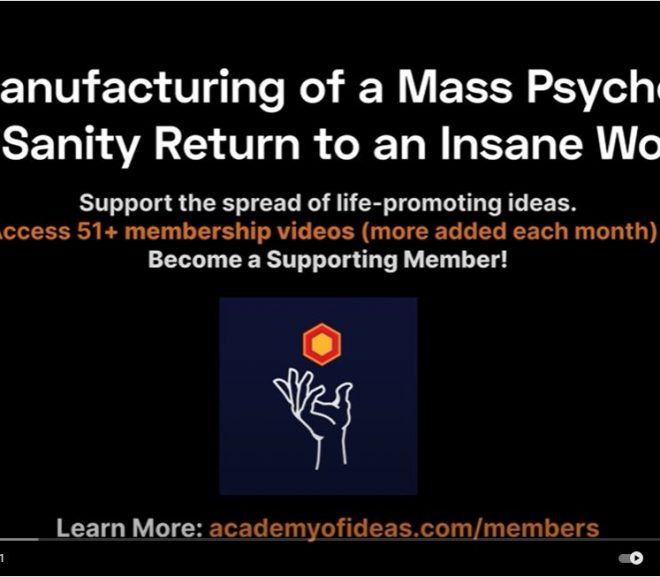 The Manufacturing of a Mass Psychosis – Can Sanity Return to an Insane World?