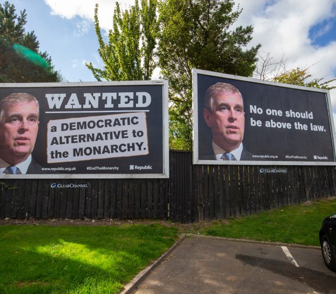 Prince Andrew billboards saying ‘no one should be above the law’ appear in Edinburgh