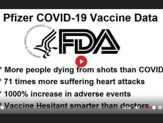 BOMBSHELL: FDA ALLOWS WHISTLEBLOWER TESTIMONY THAT COVID-19 VACCINES ARE KILLING AND HARMING PEOPLE!
