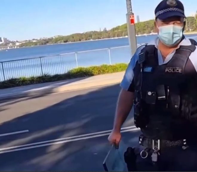 Treasonous Aussie cops are now dictating what exercise people are allowed to perform