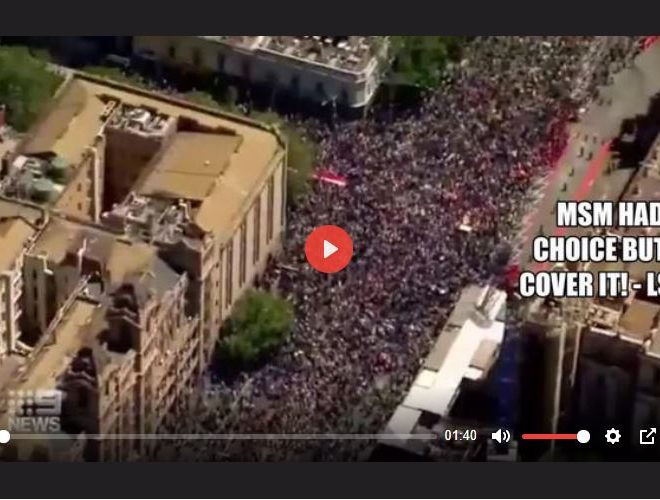 AUSTRALIA PROTEST – OVER 1 MILLION PEOPLE TURN UP – BREATHTAKING – TIDE’S A TURNING
