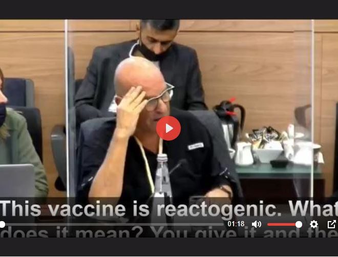 ISRAEL- The ‘experts’ telling you to take the vaccine scramble for words when faced with the staggering official deaths directly caused by the vaccine.