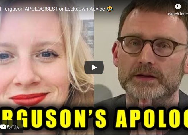 Neil Ferguson APOLOGISES For Lockdown Advice