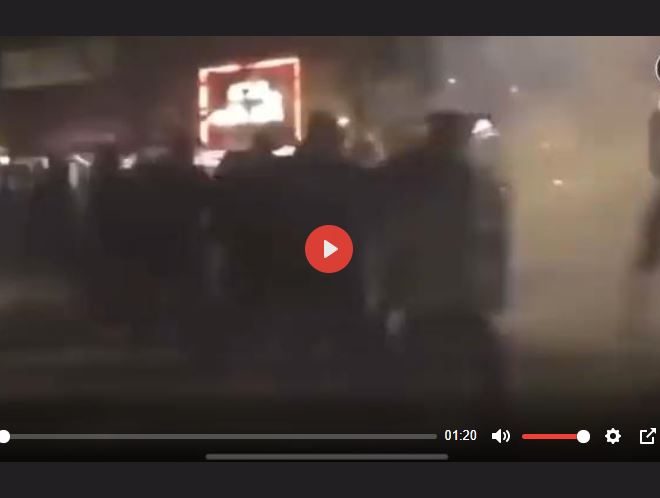 French riot police getting fucked up