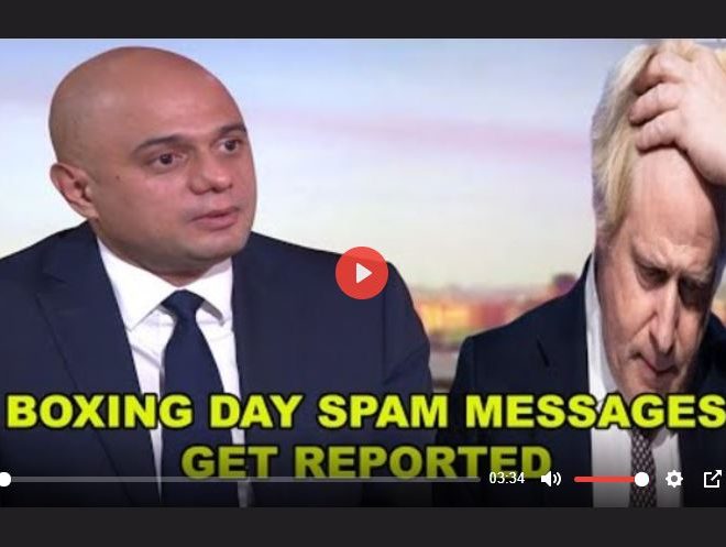 BRITS MASS REPORT TAXPAYER FUNDED BOXING DAY BOOSTER MESSAGE AS SPAM