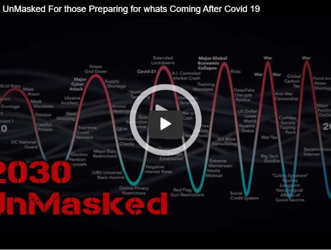 ESSENTIAL VIEWING: 2030 UnMasked For those Preparing for whats Coming After Covid 19