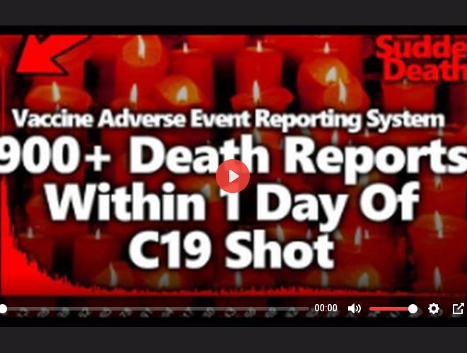 TIMTRUTH: SUDDEN DEATHS 900+ VAERS REPORTS OF DEATH ON SAME DAY AS C19 VACCINE OR DAY AFTER