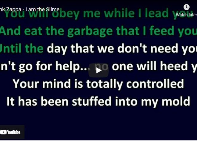 Frank Zappa – I am the Slime