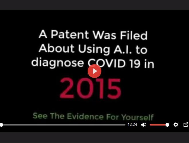 COVID19 PATENT TO USE AI FOR TESTING FILED IN 2015