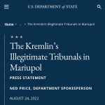 International Military Tribunals to be Held in Mariupol, Ukraine!
