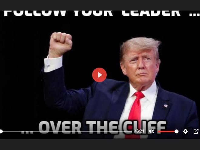 FOLLOW YOUR LEADER… OVER THE CLIFF – DAVID ICKE DOT-CONNECTOR VIDEOCAST