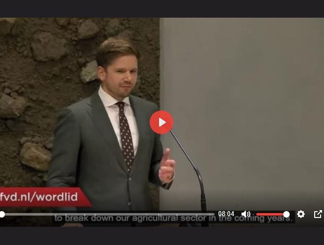 CRYSTAL CLEAR SPEECH IN DUTCH PARLEMENT ON THE GOVERNMENT’S ANTI-FARMER POLICY (ENGLISH SUBS)