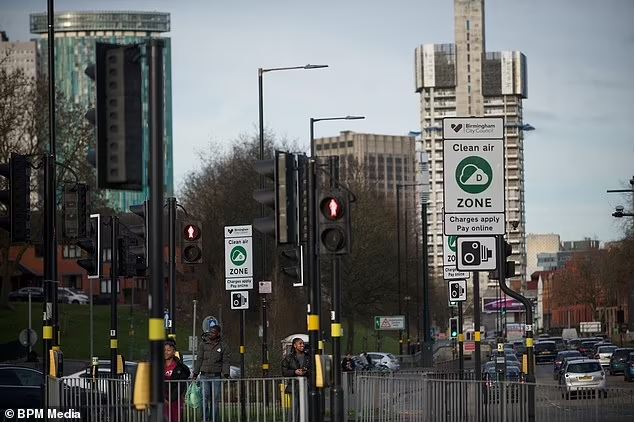 Birmingham’s version of Ulez is in chaos: Drivers get nearly 70,000 clean air zone fines overturned in road scheme that will net council £50million profit