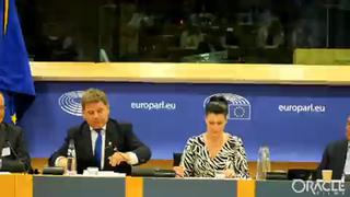 Andrew Bridgen speaks at the EU parliament as a team of people hit Brussels today for the rejection of the WHO’s tyrannical Pandemic Treaty and ‘health’ regulations.