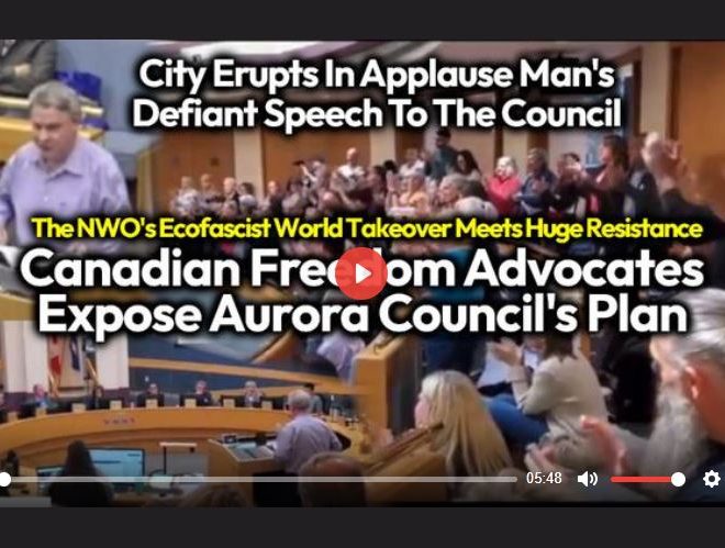 FREEDOM RISING: MAN UNMASKS CANADIAN CITY COUNCIL’S ECOFASCIST NWO PLAN & THE AUDIENCE APPLAUDS