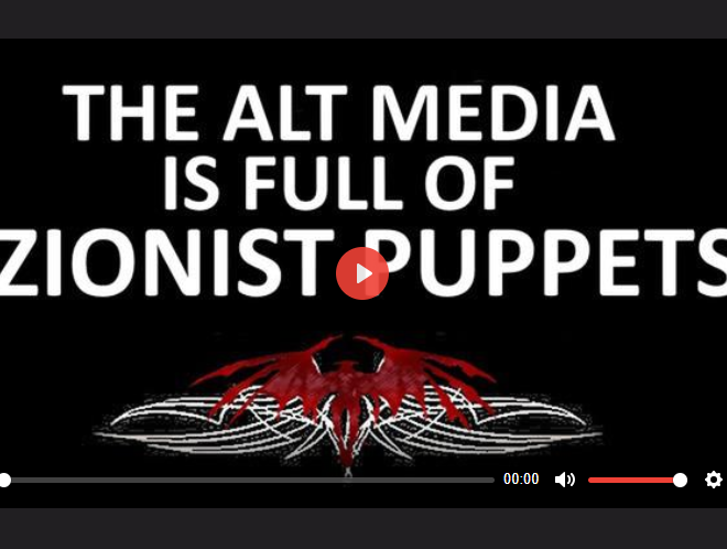 THE ALT MEDIA IS FULL OF ZIONIST PUPPETS!