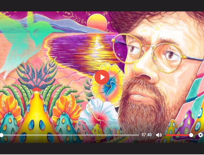 TERENCE MCKENNA – DMT ELVES WITH DRAWING TIMELAPSE